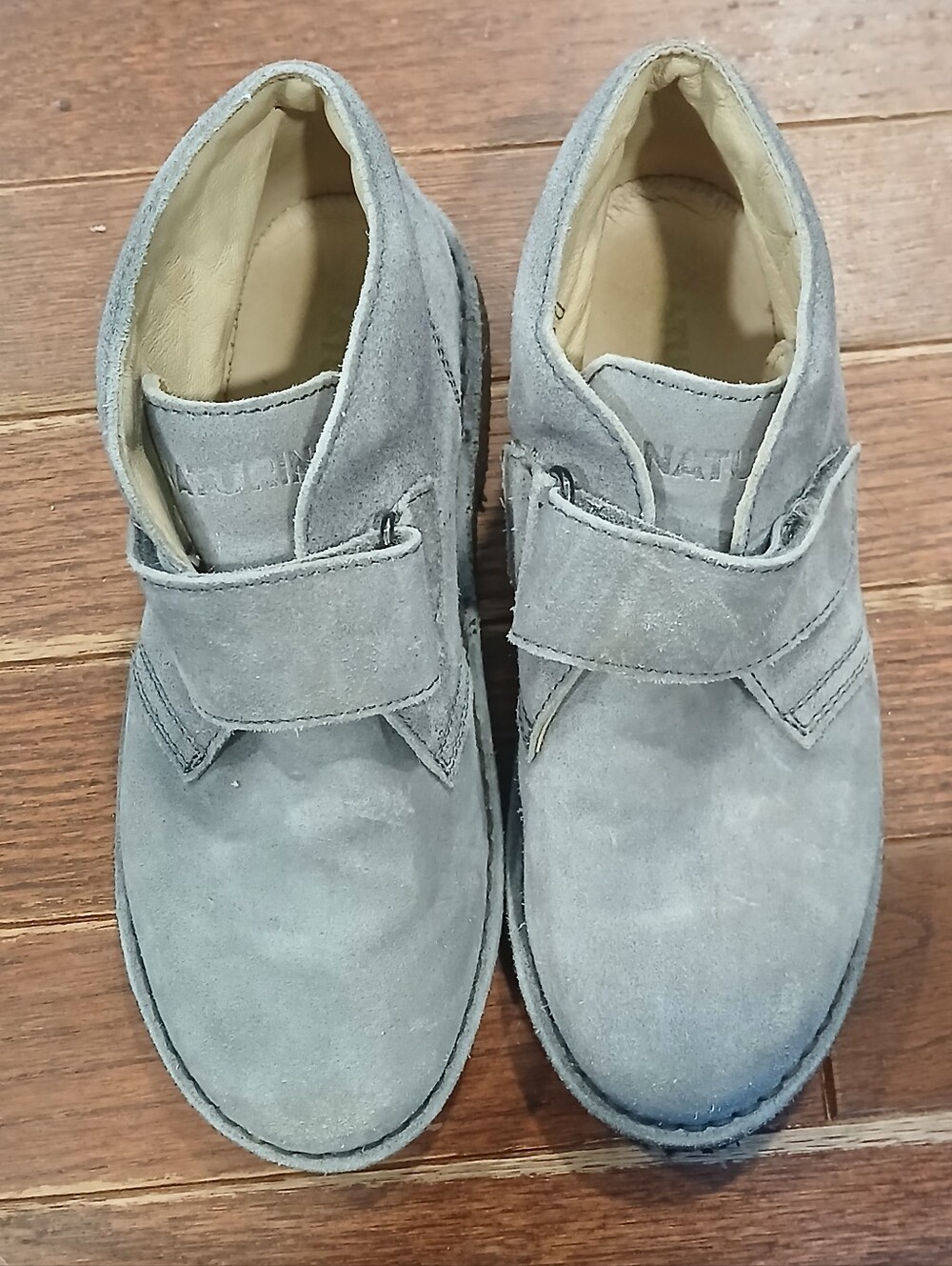 Naturino Kids Sz 12 (30 )Suede Chukka Boots in Light Gray Formal Casual Lux Comf